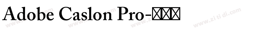 Adobe Caslon Pro字体转换